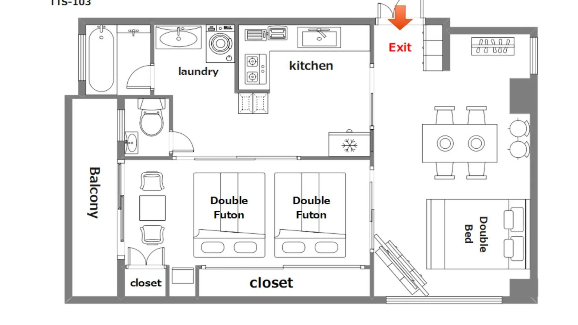 Apartmán 豊月荘 Toyotsuki Ósaka